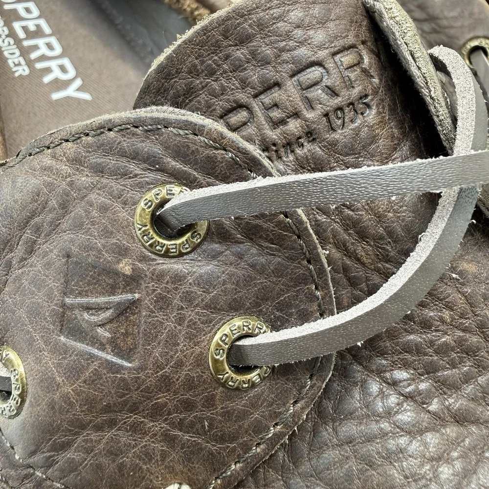Sperry Top-Sider 21499 Authentic Original 2 Eye Brown Boat Shoe Men's Size 14M